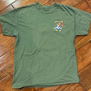 Riot Society Men’s L Olive/Army Green Woody Gym Club T-Shirt